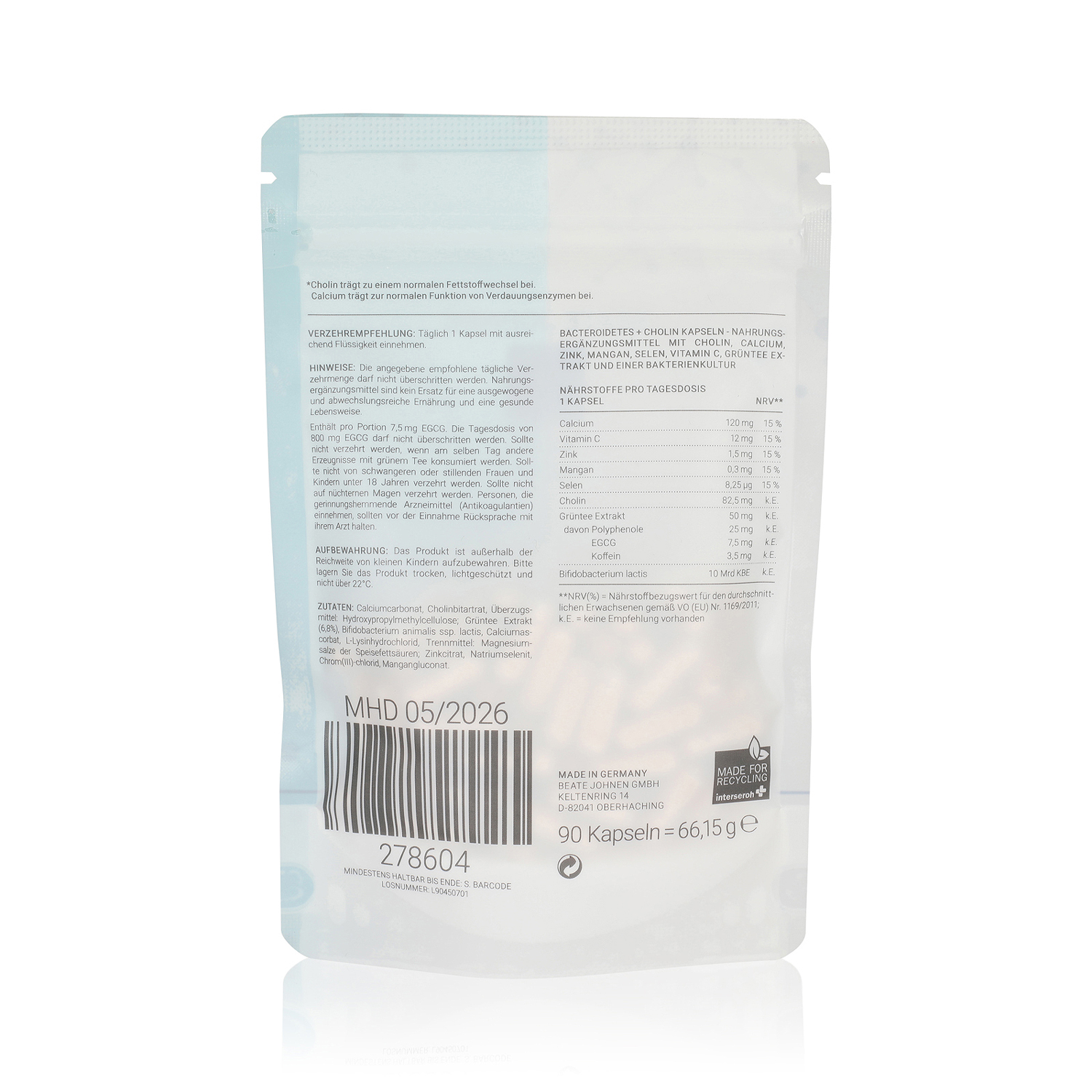 NUTRI SOLUTION Bacteroidetes Cholin 278604