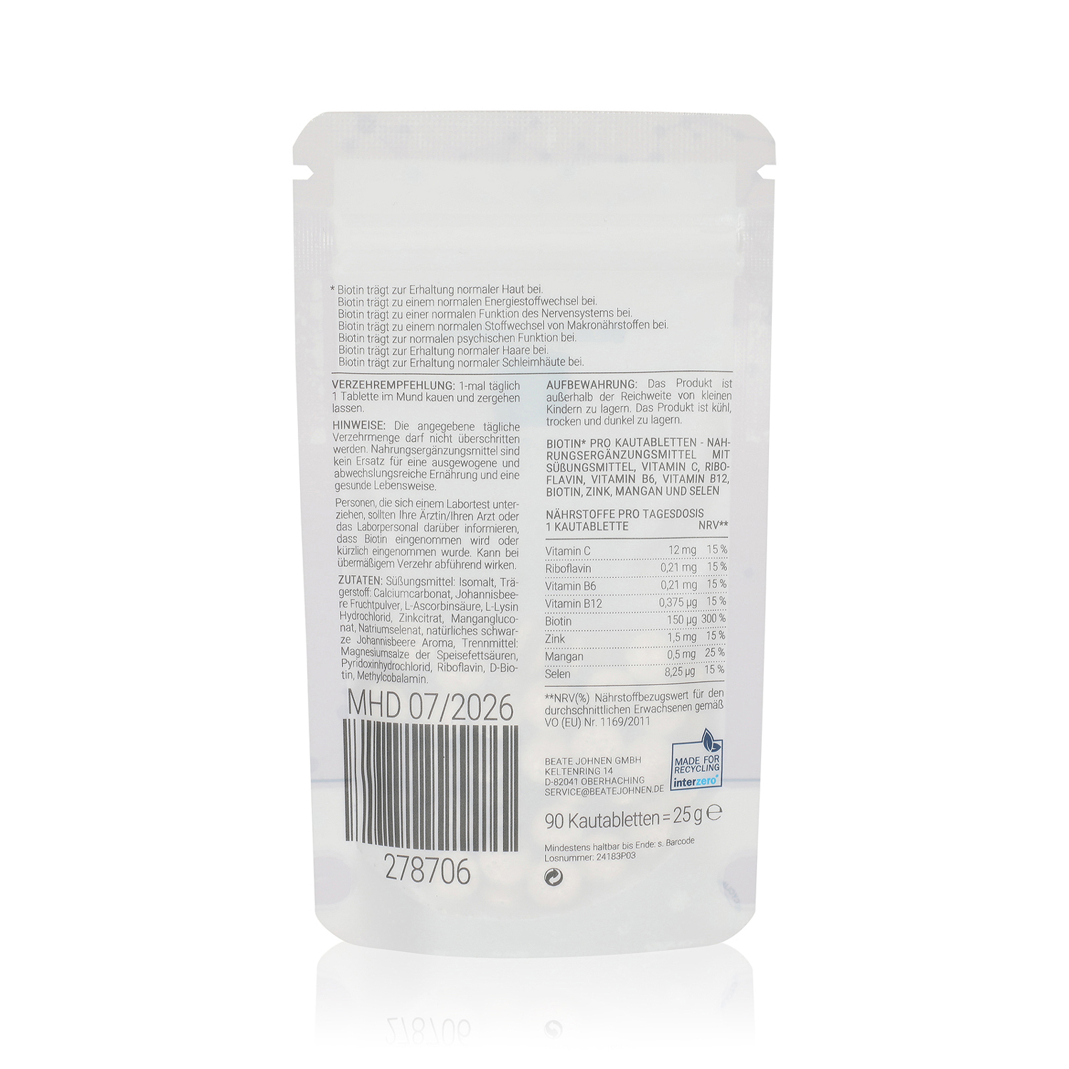 NUTRI SOLUTION Biotin Pro 278706