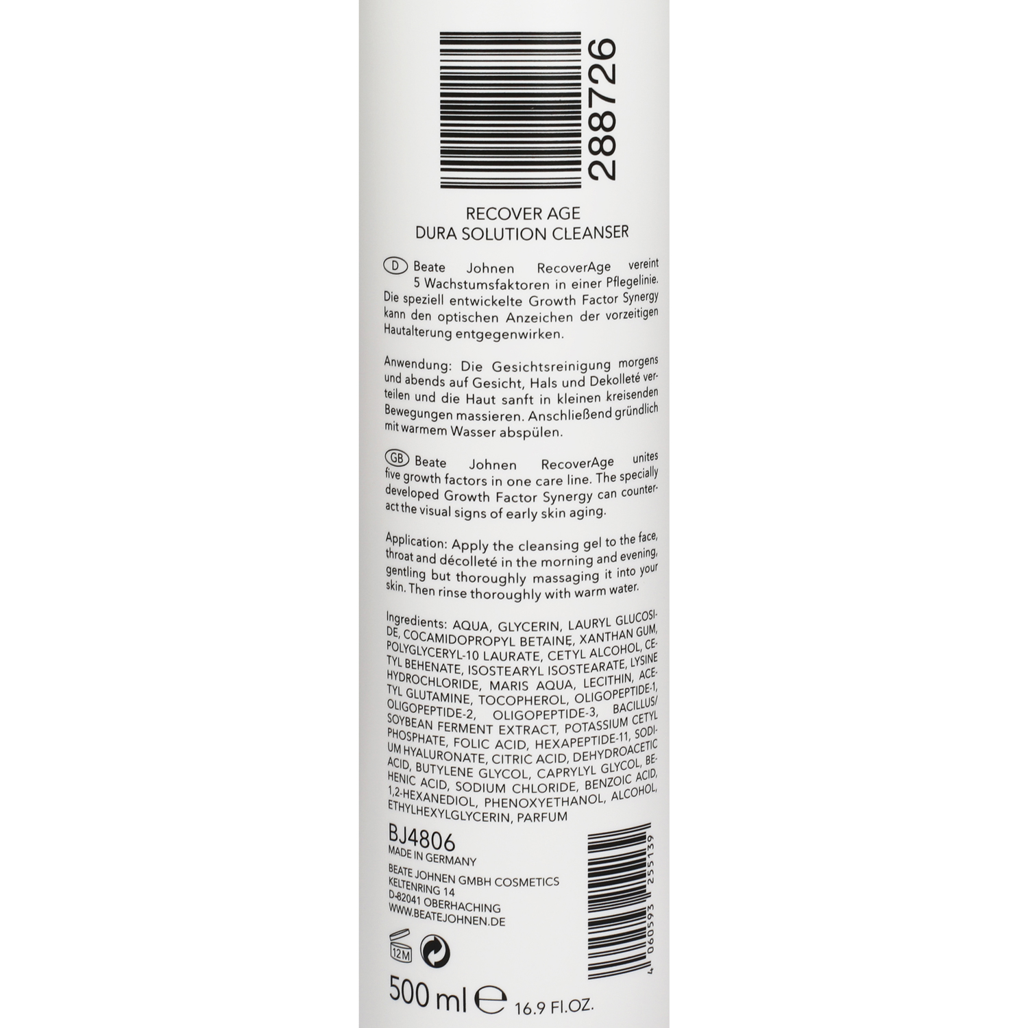 RecoverAge Dura Solution Cleanser 288726