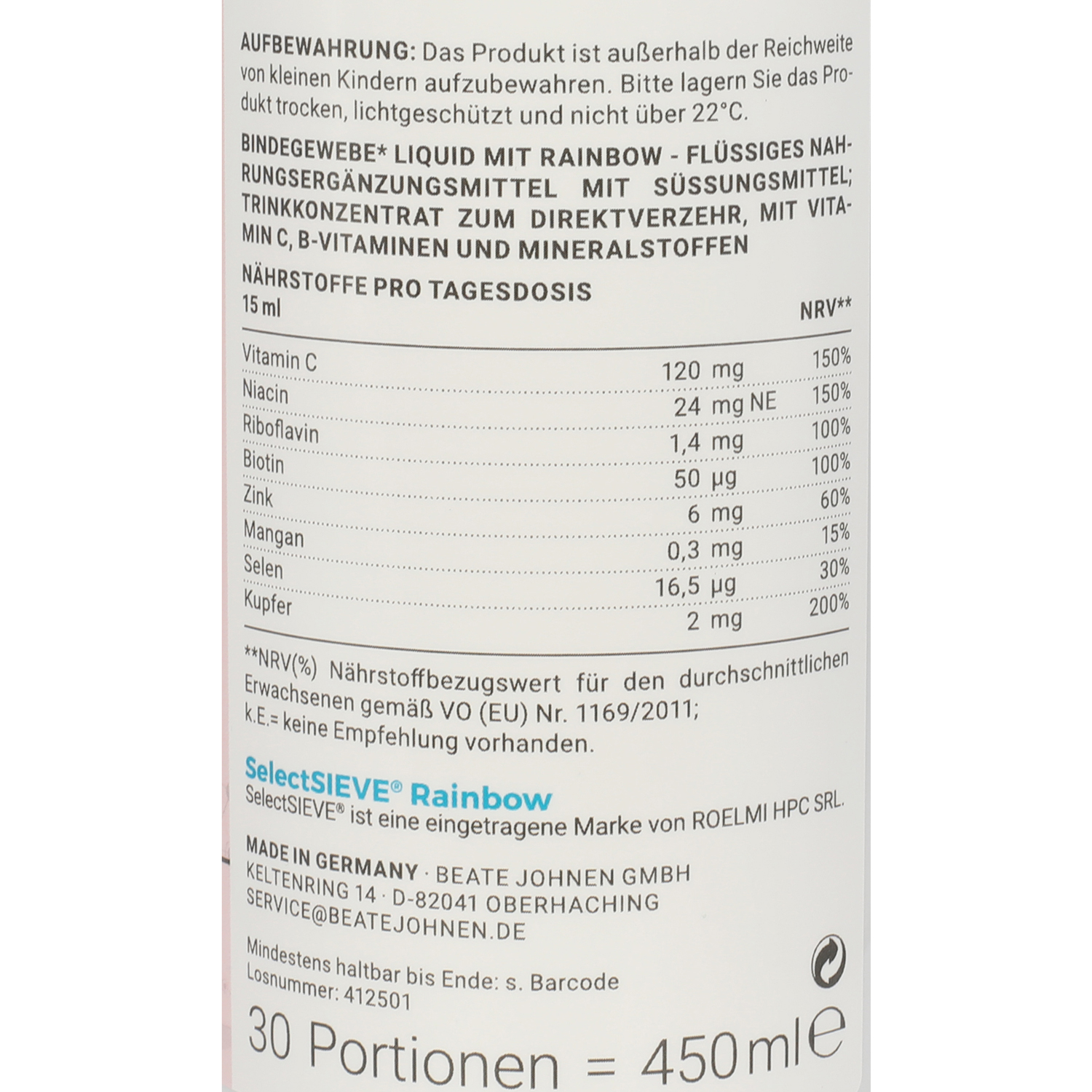 beate johnen Bindegewebe Liquid mit Rainbow 278747