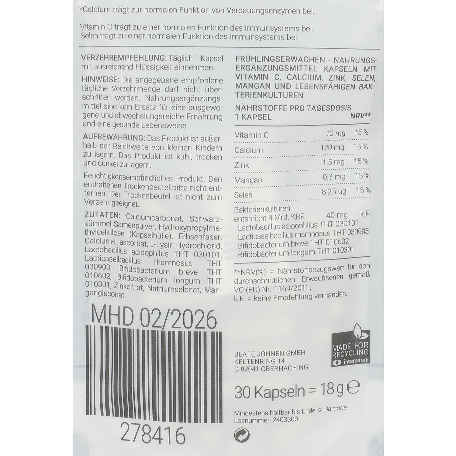 NUTRI SOLUTION Frühlingserwachen 278416